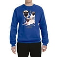 thumbnail image 2 of If It's Not a Pug It's Just a Dog Gift | Mens Dog Lover Crewneck Graphic Sweatshirt, Royal, Medium, 2 of 3