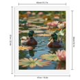 thumbnail image 2 of Paint By Numbers Kit for Adults Beginner - DIY Ducks Lotus Pond Tranquil Scene Canvas Painting Kits for Adults, Frameless Paint By Number for Adults for Home Wall Decor 16x20 Inch, 2 of 7