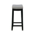 thumbnail image 4 of Linon Claridge 3-Piece Counter Height Tavern Set, Black with Gray Faux Leather, 4 of 15