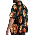 thumbnail image 3 of Squirrel Men's Short Sleeve Poplin Shirt - Casual Printed Button Down Short Summer Beach Shirts Unisex940, 3 of 6