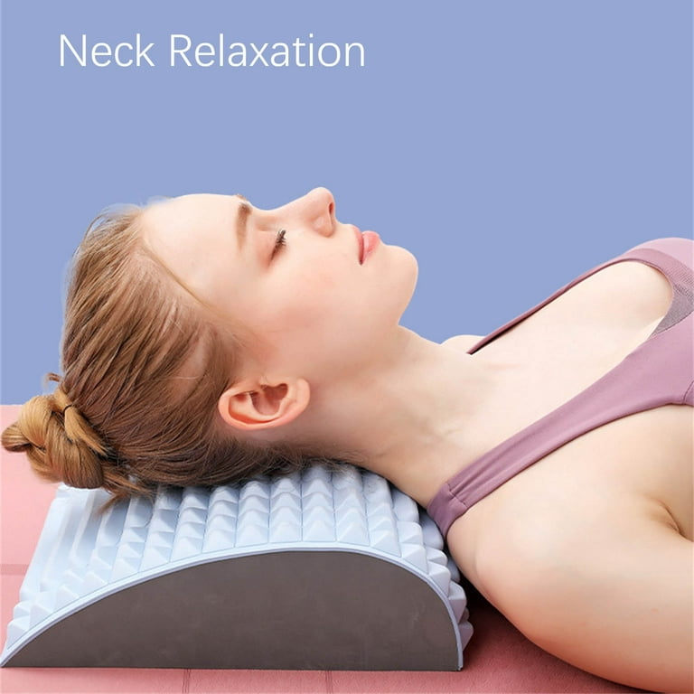Back Stretcher Pillow Neck Lumbar Support Massager Waist Back Sciatica Herniated  Disc Pain Relief Massage Relaxation