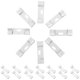 thumbnail image 4 of Blind Repair Parts Blind Fixer Tabs For Home Improvement Simple Design 5.5X1.5CM 20Pcs, 4 of 5