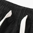 thumbnail image 7 of Running Shorts for Men Summer Casual Cropped Pants Beach Bermuda Nylon Shorts Outwear Black L, 7 of 7