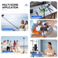 thumbnail image 5 of Portable 70 Inch Auto Open Phone Tripod with Magnetic Remote, Selfie Stick Tripod for Vlog/ Video Recording, 5 of 7