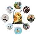 thumbnail image 6 of Sikiie Golden Sunflower In Field Drawstring Backpack Drawstring Bags, Draw String Back Bag for Sports, Gym, Travel, Swimming, Beach-Medium, 6 of 6