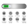 thumbnail image 3 of Báscula De Equipaje Electrónica De Acero Inoxidable 110 Lb / 50 Kg Báscula De Maleta De Báscula Digital Portátil Express Con Pantalla Lcd Para Dormitorio De Viaje En Casa Speravity HA019682-00, 3 of 7