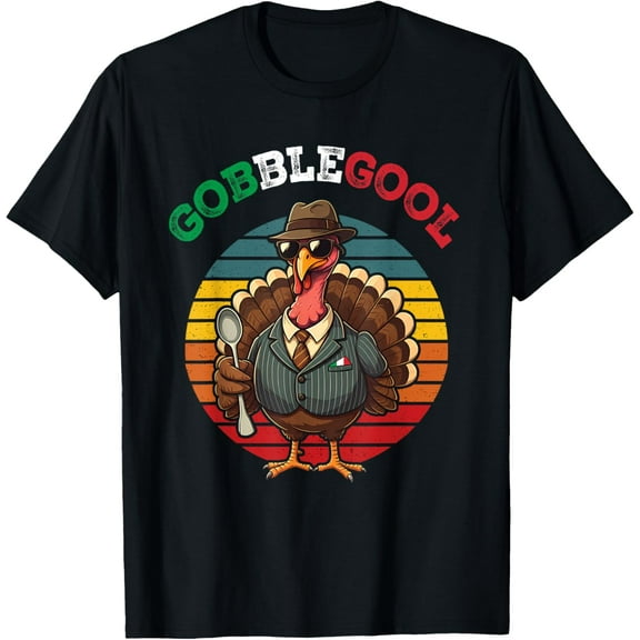 Funny Gobblegool Italian Gobble Turkey Day Fall Thanksgiving T-Shirt
