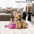 thumbnail image 2 of 9x12 Large Area Rugs, Vintage Distressed Machine Washable Area Carpets, Boho Soft Non-Slip Indoor Thin Rug, Farmhouse Non-Shedding Stain Resistant Floor Cover for Home Office, Brown, 2 of 12