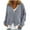 Gray, variant on Puffer Jackets for Women Casual Long Sleeve Zip Up Shacket Cropped Solid Color Jacket