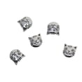 thumbnail image 3 of 30 Piezas Kitten Head / / Pineapple / Bee Shapes 1.5-2mm Agujero Plata Suelta Spacer Bead Para La Joyería Granos De Bricolaje Col cabeza de gatito, 3 of 9