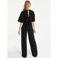 thumbnail image 2 of QUIZ - Women's Black Dolman Sleeve Necklace Jumpsuit, 2 of 4