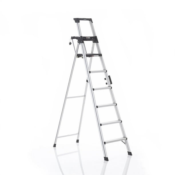 Cosco 8 Ft. Signature Series Aluminum Folding Step Ladder 300 Lb. Type IA  (12 Ft. Max Reach)