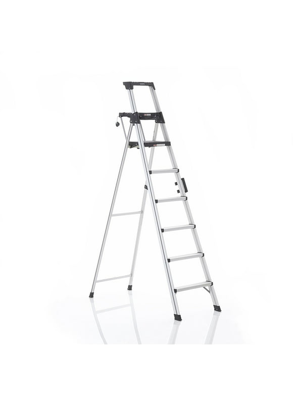 Cosco 8 Ft. Signature Series Aluminum Folding Step Ladder 300 Lb. Type IA (12 Ft. Max Reach)
