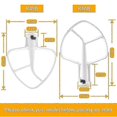 thumbnail image 2 of K5AB K5SS Kitchen Mixer Aid Coated Flat Beater, Replacement for KitchenAid Mixer W10807813,9707670, 2 of 5