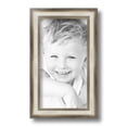 thumbnail image 2 of ArtToFrames 6x11" Antique Silver Panel Picture Frame, Silver Wood Poster Frame, with Regular Glass and Foam Backing 3/16 inch (FBPL-4760), 2 of 7