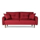 thumbnail image 2 of Sofá Cama De Lino Rojo Modelo Brokman, 2 of 8