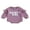 Purple, variant on Bagilaanoe Newborn Baby Girl Oversized Romper Sweatshirt Long Sleeve Bodysuits Letter Embroidery Pullover 3M 6M 12M 18M Infant Casual Tee Tops