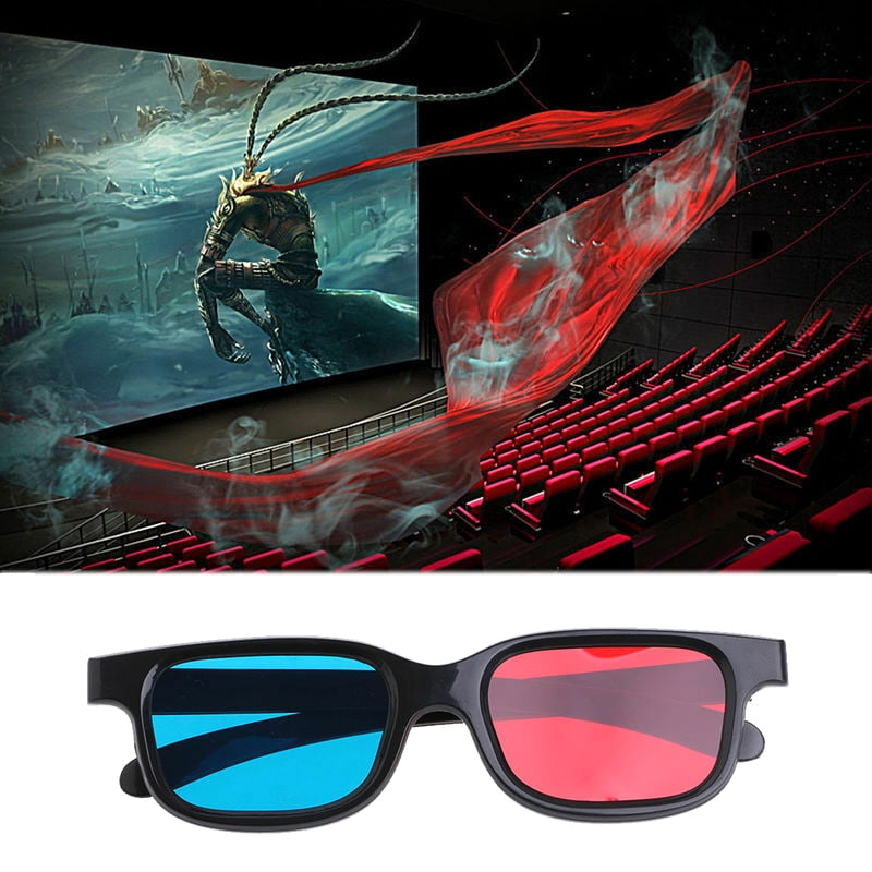 Blue And Red 3D Glasses for Home Theater Movie Cinema Game LED Projector 