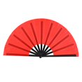 thumbnail image 2 of Dianhelloya Vibrant Lightweight Folding Fan for Dance Performances, Stage Props, Parties - Portable Handheld Cooling Accessory with Ergonomic Handle (33cm, Multi-Color), 2 of 8