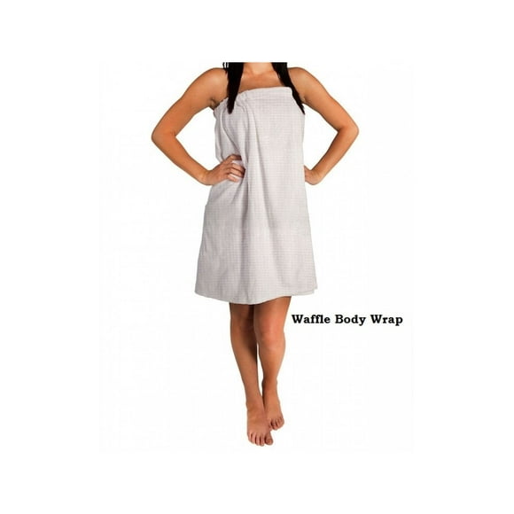 Waffle C-P blend Fabric Spa Women's Bath Body Wrap with Velcro & Snaps size: 2XL-4XL 2/ Pack