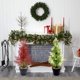 thumbnail image 1 of Adornos Artificiales de Cedro para Árbol de Navidad - Plantas Artificiales de Plástico Rojo y Verde de 45 Cm para Decoración Del Hogar, Escritorio, Oficina y Exteriores, 1 of 6