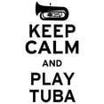 thumbnail image 2 of CafePress - Keep Calm And Play Tuba -  Round Wood Ornament 4", 2 of 2