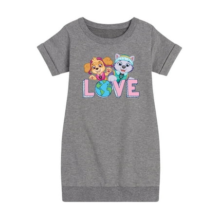 

Paw Patrol - Love Earth - Toddler And Youth Girls Fleece Dress
