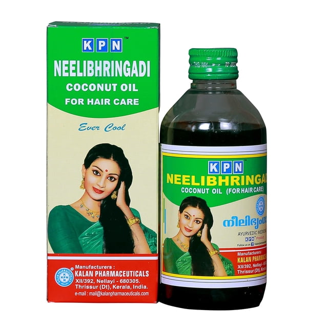 200ml Neelibhringadi Hair Oil Hair Loss utiliza amla indigo brahmi coco de KPN