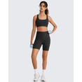 thumbnail image 3 of G4Free BareFeel Square Neck Sports Bra Padded for Women - Strappy Y Back Crop Tank Tops Workout Camisole, 3 of 7