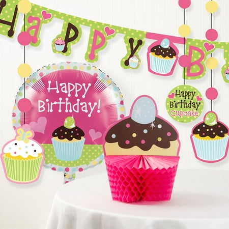 Sweet Treat Cupcake  Birthday  Party  Decorations  Kit 