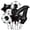 4, variant on QLUEWX Soccer Themed Number Birthday Balloon Set, 0-9 Black Number Balloons Kit with Soccer Ball Star Balloons for Kids Soccer Birthday Parties, Sports Events & Party Decorations (4)