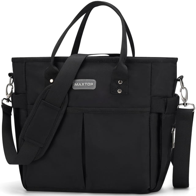 Bolsa de almuerzo MAXTOP con aislamiento térmico para hombre y mujer, color negro