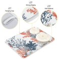 thumbnail image 4 of Yayeee Dish Drying Mat for Kitchen Counter Ultra Absorbent Easy Clean Pad 24x18", White Sea Plants, 4 of 7