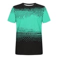 thumbnail image 4 of Short Sleeve T Shirts for Men Big & Tall M-5X Pullover Crewneck T-Shirts Plus Size Casual Slim Gradient Printed Athletic Workout Tees Tops, 4 of 5
