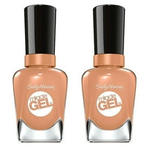 (2 Pack) Sally Hansen Miracle Gel Nail Color, Tan-Acious, 0.5 Ounce