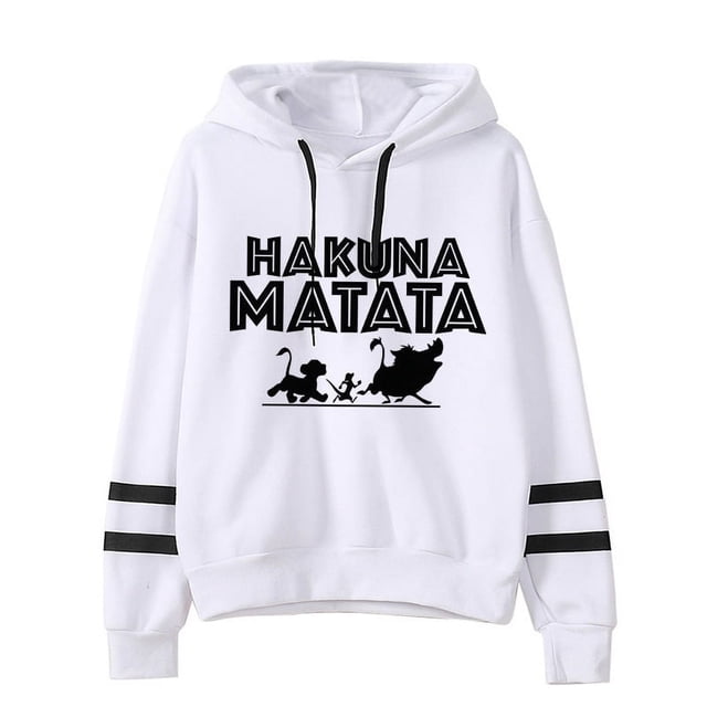 Sudadera con capucha de Disney El Rey León para mujer, ropa de moda, sudaderas con capucha de Hakuna Matata, Kawaii