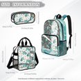 thumbnail image 4 of DISNIMO Clear Backpack for Girls, Sea Turtle Starfish Print 3Pcs Stadium Approved 17" See Through Bookbag Set with Pencil Case, Large Capacity Lunch Bag with Long Strap, 4 of 5