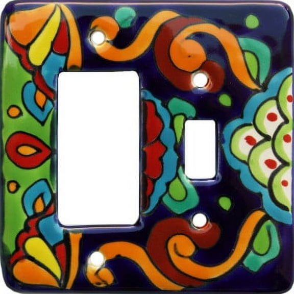 Rainbow Talavera Toggle-GFI Switch Plate