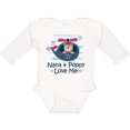 thumbnail image 3 of Inktastic Nana and Poppy Love Me Boys Long Sleeve Baby Bodysuit, 3 of 5