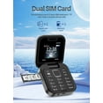 thumbnail image 5 of Folding Flip Phone for Seniors - Double SIM, Large Button, Big Screen, 1.3MP Camera, LED Flashlight, 1400mAh Battery, Multi-Language Support, 5 of 5