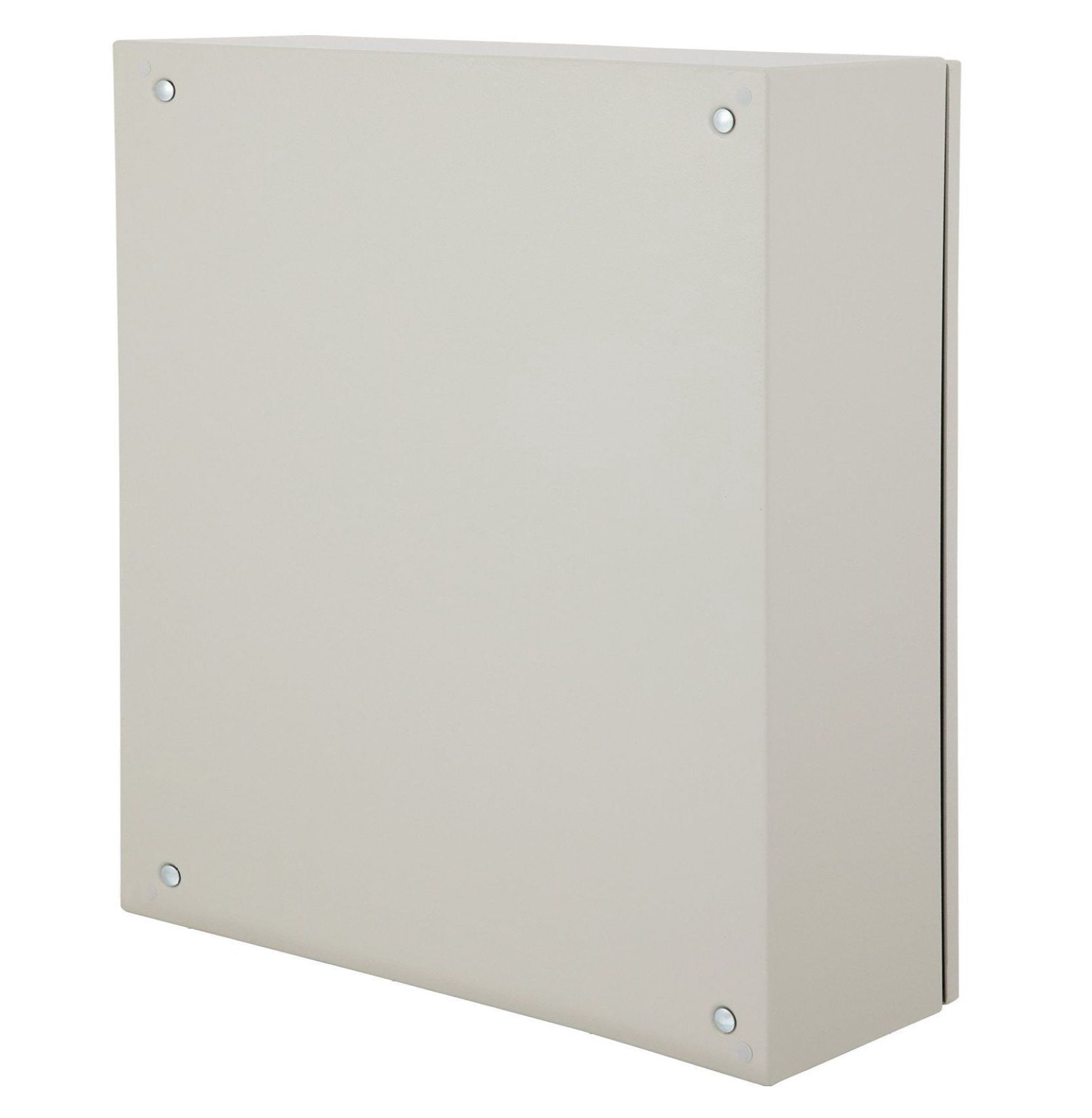 Electrical Enclosure 24x24x8 NEMA 4 Waterproof Outdoor Box, IP65 Cold-Rolled Steel Hinged Junction Box with Rain Hood for Industrial & Outdoor Use
