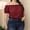 Wine, variant on Ussuma off The Shoulder Tops for Women Workout Tops for Women Women'S Tops Large Solid Color Short Sleeve Straight Neck off Shoulder Shirt Tops Clearance Sale Solidcolor