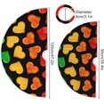 thumbnail image 4 of FMSHPON Rainbow Hearts Xmas Christmas Tree Skirt Stand Mat for Holiday Party Decoration Indoor Outdoor 36 inches, 4 of 6