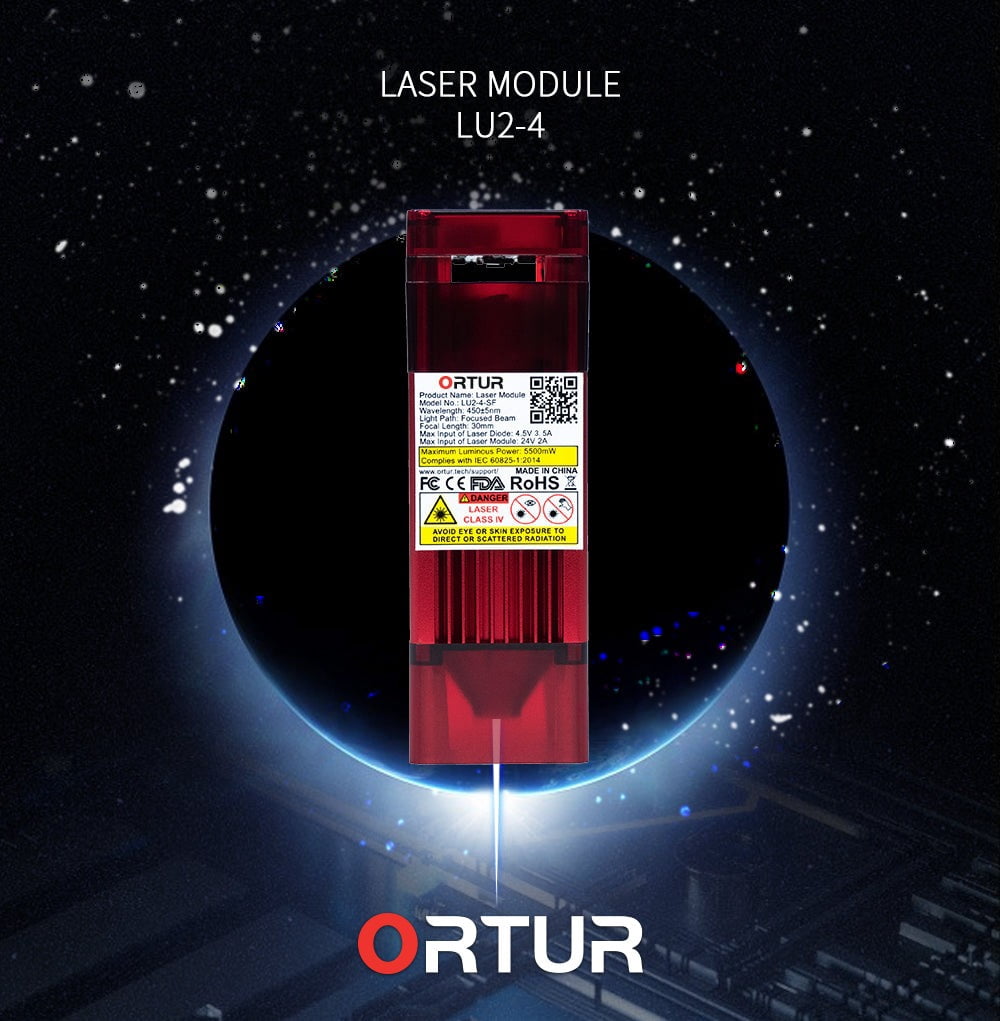 Ortur LU2-4 SF Laser Module 24V/2A for Ortur Laser Engraver