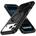 thumbnail image 3 of For iPhone 17 Pro Car Mount with 2-Ring Stand Hybrid Case - Black, 3 of 4