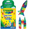 thumbnail image 1 of Set de construcción magnético CreateOn Crayola Mini Pip-Tiles, 24 piezas, 1 of 9