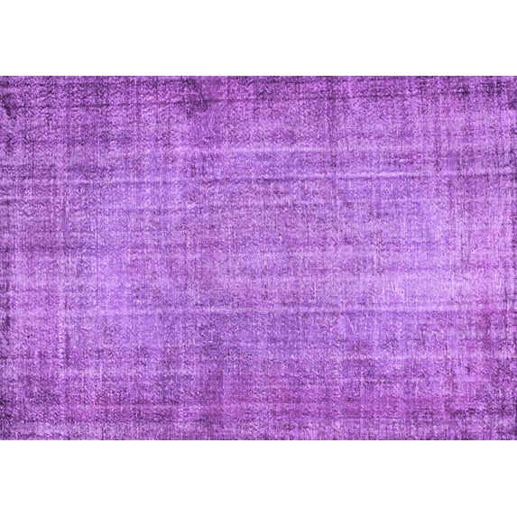Ahgly Company Indoor Rectangle Abstract Purple Contemporary Area Rugs, 7' x 9'