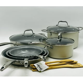 Goodful 12-Piece Classic Stainless Steel Cookware Set with Tri-Ply