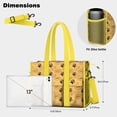 thumbnail image 5 of Teacher Tote Bag,Paw Prints and Bones Teacher Utility Tote Bag,Large Work Tote Bags for Women with Multiple Pockets,Top Zipper Closure,13.8x10.6x6.7 Inch, 5 of 5