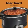 thumbnail image 2 of Hamilton Beach Programmable Slow Cooker, 7-Quart with Lid Latch Strap, Black, 2 of 8